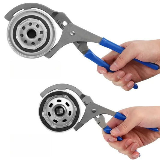 1pc 9/12" Oil Filter Pliers Clamp Type Wrench Adju Adjustable Oil Filter Removal Tool Pliers Oil Filter Wrench Automotive Parts